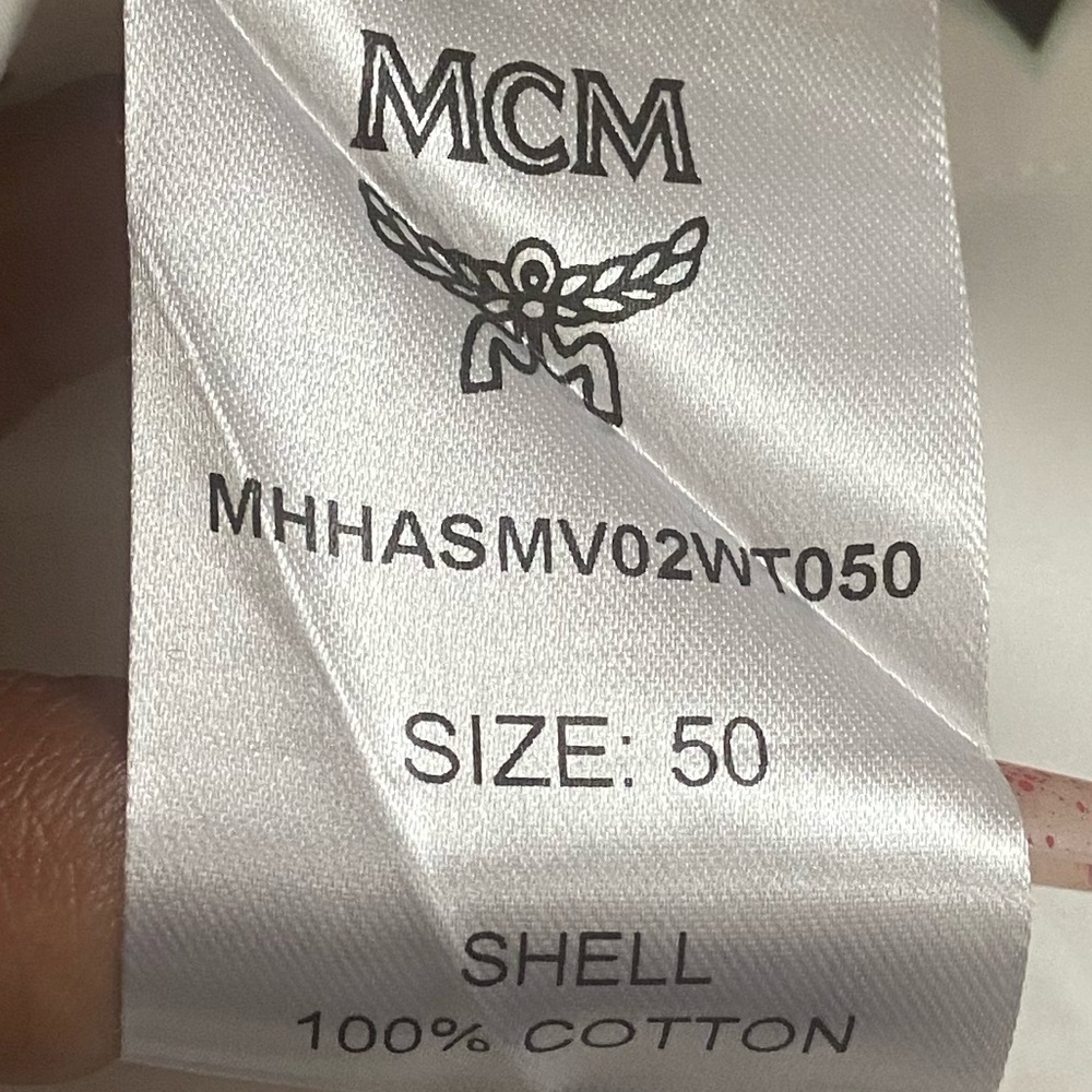 MCM | Men’s shirt size 50 | wht + blk | Good Condition - Picture 2 of 8